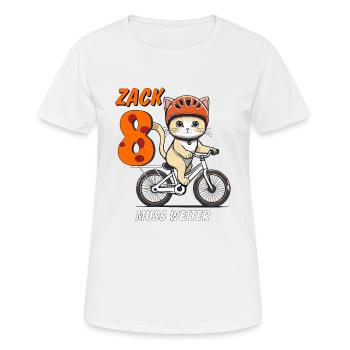 CAT BIKE MUST CONTINUE ZACK EIGHT - Women's Breathable T-Shirt - white - Front - AI Model Female 172 dark (172cm)