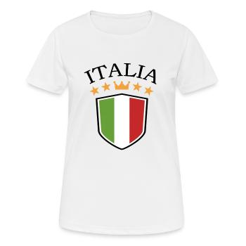 Italie Italien Italien Italie - T-shirt respirant Femme - blanc - Devant - AI Model Female 172 dark (172cm)