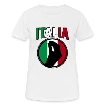 Italie Italien Italien Italie - T-shirt respirant Femme - blanc - Devant - AI Model Female 172 dark (172cm)