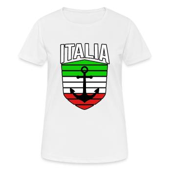 Italie Italien Italien Italie - T-shirt respirant Femme - blanc - Devant - AI Model Female 172 dark (172cm)