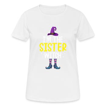 Je suis la sorcière - T-shirt respirant Femme - blanc - Devant - AI Model Female 172 dark (172cm)