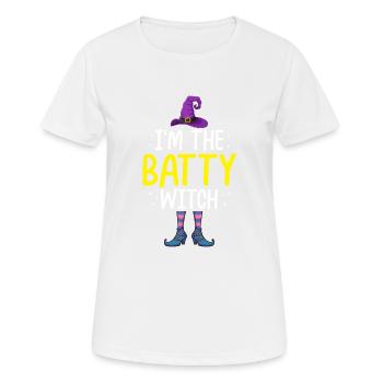 Je suis la sorcière battue - T-shirt respirant Femme - blanc - Devant - AI Model Female 172 dark (172cm)