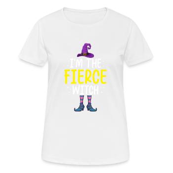 Je suis la sorcière féroce - T-shirt respirant Femme - blanc - Devant - AI Model Female 172 dark (172cm)
