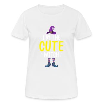 I'm the Cute Witch - Women's Breathable T-Shirt - white - Front - AI Model Female 172 dark (172cm)