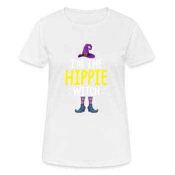 I'm the Hippie Witch - Women's Breathable T-Shirt - white - Front - AI Model Female 172 dark (172cm)