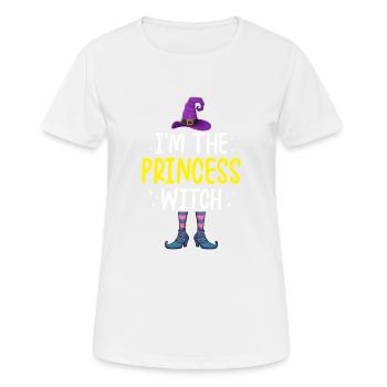Je suis la princesse sorcière - T-shirt respirant Femme - blanc - Devant - AI Model Female 172 dark (172cm)
