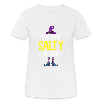 I'm the Salty Witch - Women's Breathable T-Shirt - white - Front - AI Model Female 172 dark (172cm)