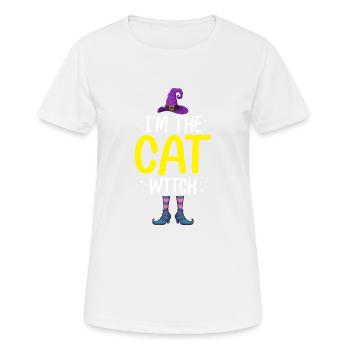 I'm the Cat Witch - Women's Breathable T-Shirt - white - Front - AI Model Female 172 dark (172cm)