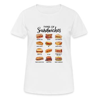 Delicious sandwiches - Women's Breathable T-Shirt - white - Front - AI Model Female 172 dark (172cm)