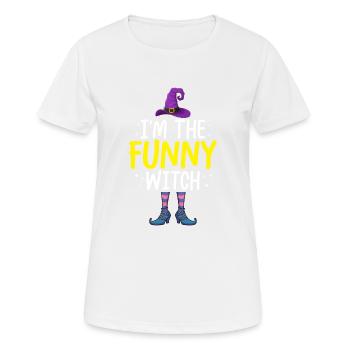I'm the Funny Witch - Women's Breathable T-Shirt - white - Front - AI Model Female 172 dark (172cm)