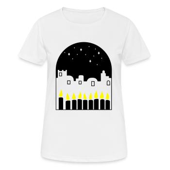 Candles at night - Women's Breathable T-Shirt - white - Front - AI Model Female 172 dark (172cm)