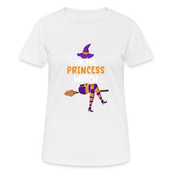 Je suis la princesse sorcière - T-shirt respirant Femme - blanc - Devant - AI Model Female 172 dark (172cm)