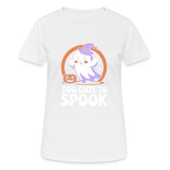 Too cute to spook süßes Halloween Design - Frauen T-Shirt atmungsaktiv - Weiß - Vorne - AI Model Female 172 dark (172cm)
