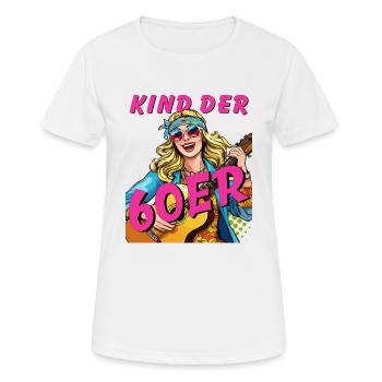 FEMME ENFANT DES ANNÉES 60 - T-shirt respirant Femme - blanc - Devant - AI Model Female 172 dark (172cm)