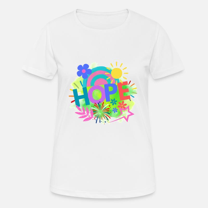 Hope - Women's Breathable T-Shirt - white