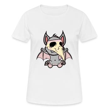 Halloween Bat Bats Plague Horror - Women's Breathable T-Shirt - white - Front - AI Model Female 172 dark (172cm)