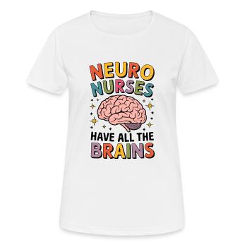 Neuro Nurse Nurse Neurology Gift - Women's Breathable T-Shirt - white - Front - AI Model Female 172 dark (172cm)