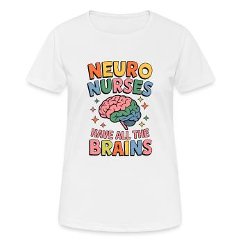 Neuro Nurse Nurse Neurology Gift - Women's Breathable T-Shirt - white - Front - AI Model Female 172 dark (172cm)
