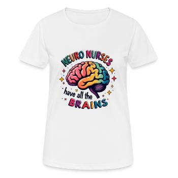 Neuro Nurse Nurse Neurology Gift - Women's Breathable T-Shirt - white - Front - AI Model Female 172 dark (172cm)