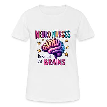 Neuro Nurse Nurse Neurology Gift - Women's Breathable T-Shirt - white - Front - AI Model Female 172 dark (172cm)