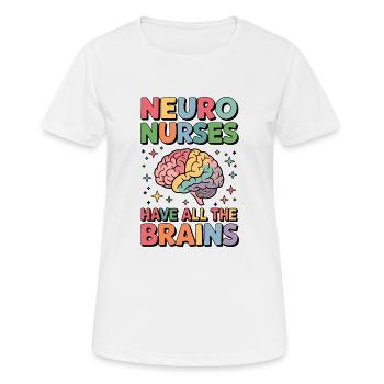Neuro Nurse Nurse Neurology Gift - Women's Breathable T-Shirt - white - Front - AI Model Female 172 dark (172cm)