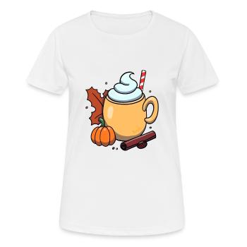Pumpkin Spice - Women's Breathable T-Shirt - white - Front - AI Model Female 172 dark (172cm)