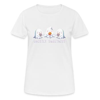 Douceur fantomatique - T-shirt respirant Femme - blanc - Devant - AI Model Female 172 dark (172cm)