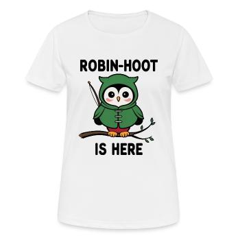 Robin Hoot Funny - Women's Breathable T-Shirt - white - Front - AI Model Female 172 dark (172cm)
