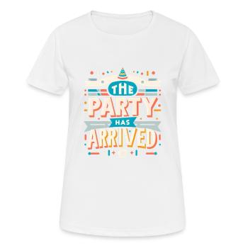 The Party Has Arrived 13 - Frauen T-Shirt atmungsaktiv - Weiß - Vorne - AI Model Female 172 dark (172cm)