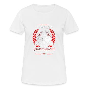 Lineman, Denn Auch Quarterbacks Brauchen Heros - Frauen T-Shirt atmungsaktiv - Weiß - Vorne - AI Model Female 172 dark (172cm)