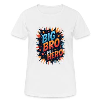 GRAND BRO - T-shirt respirant Femme - blanc - Devant - AI Model Female 172 dark (172cm)