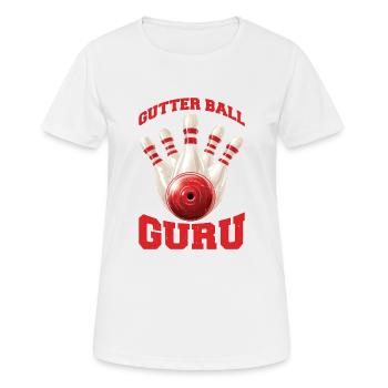Gutter Ball Guru - Frauen T-Shirt atmungsaktiv - Weiß - Vorne - AI Model Female 172 dark (172cm)