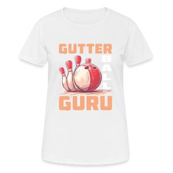 Gutter Ball Guru 2 - Frauen T-Shirt atmungsaktiv - Weiß - Vorne - AI Model Female 172 dark (172cm)
