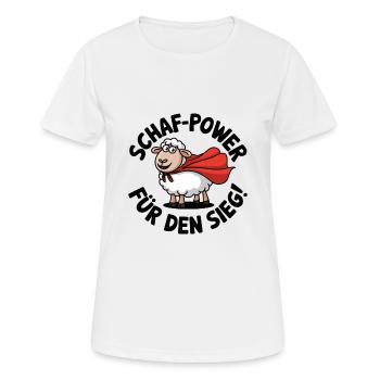 Funny Sheep Board Game Saying - Women's Breathable T-Shirt - white - Front - AI Model Female 172 dark (172cm)