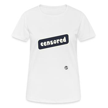 Censored - Women's Breathable T-Shirt - white - Front - AI Model Female 172 dark (172cm)
