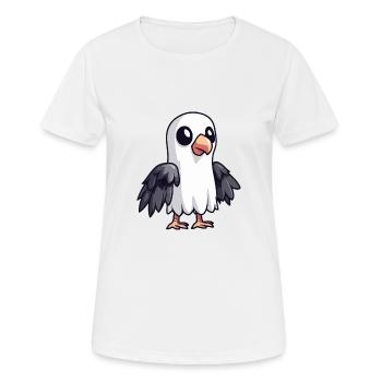 Harpy Bird Halloween Funny Ghost - Women's Breathable T-Shirt - white - Front - AI Model Female 172 dark (172cm)