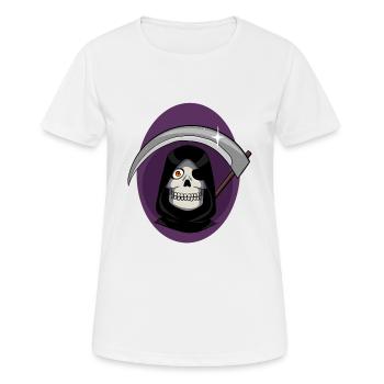 The Grim Reaper - Women's Breathable T-Shirt - white - Front - AI Model Female 172 dark (172cm)