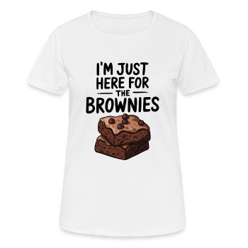 Brownies Dire Pâtisserie Drôle Brownie Cadeau - T-shirt respirant Femme - blanc - Devant - AI Model Female 172 dark (172cm)