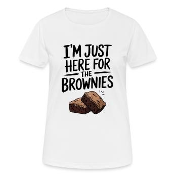 Brownies Dire Pâtisserie Drôle Brownie Cadeau - T-shirt respirant Femme - blanc - Devant - AI Model Female 172 dark (172cm)