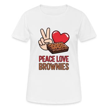 Brownies Dire Pâtisserie Drôle Brownie Cadeau - T-shirt respirant Femme - blanc - Devant - AI Model Female 172 dark (172cm)