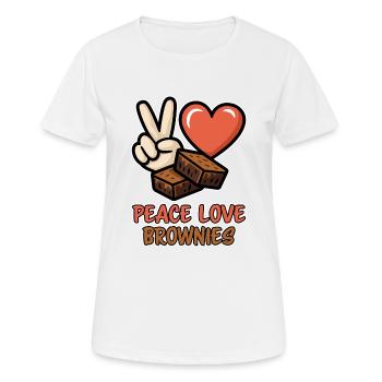 Brownies Dire Pâtisserie Drôle Brownie Cadeau - T-shirt respirant Femme - blanc - Devant - AI Model Female 172 dark (172cm)