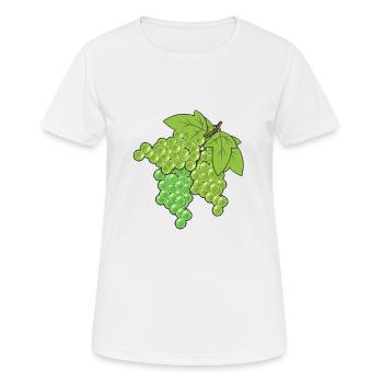 Grapes Grapes Grapes Vine Garden - Women's Breathable T-Shirt - white - Front - AI Model Female 172 dark (172cm)