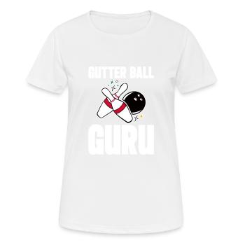 Gutter Ball Guru 4 - Frauen T-Shirt atmungsaktiv - Weiß - Vorne - AI Model Female 172 dark (172cm)