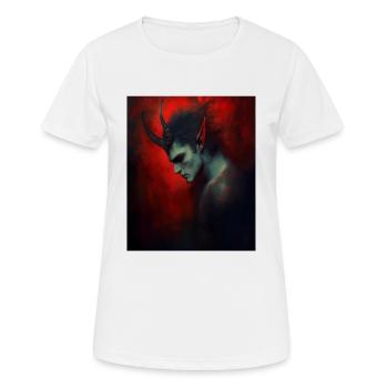 Diable - T-shirt respirant Femme - blanc - Devant - AI Model Female 172 dark (172cm)