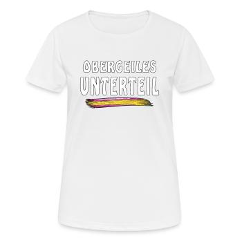 TOP BOTTOM - Women's Breathable T-Shirt - white - Front - AI Model Female 172 dark (172cm)
