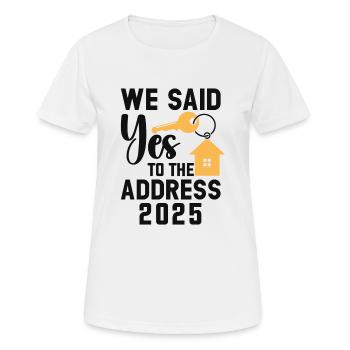 Nous avons dit à l’adresse 2026 - T-shirt respirant Femme - blanc - Devant - AI Model Female 172 dark (172cm)