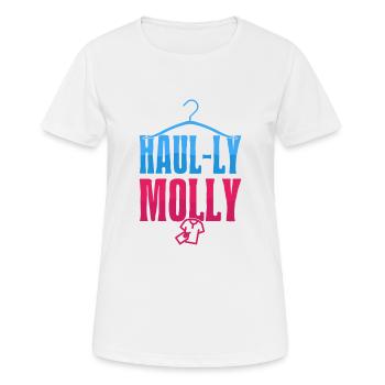 Friperie Shopper Haul-ly Molly Friperift - T-shirt respirant Femme - blanc - Devant - AI Model Female 172 dark (172cm)