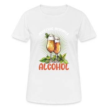 Adulting Requires Alcohol 2 - Frauen T-Shirt atmungsaktiv - Weiß - Vorne - AI Model Female 172 dark (172cm)