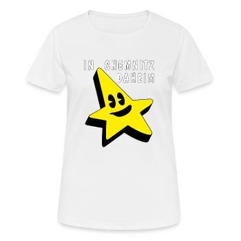 AT HOME IN CHEMNITZ - Women's Breathable T-Shirt - white - Front - AI Model Female 172 dark (172cm)