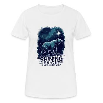 GROßER BÄR - Frauen T-Shirt atmungsaktiv - Weiß - Vorne - AI Model Female 172 dark (172cm)